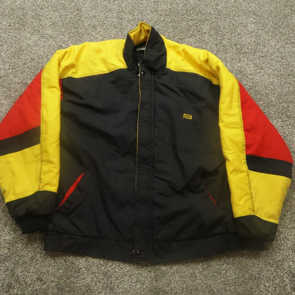 Vintage KENT‎ by Jayven Colorblock Padded Jacket Bomber USA Made Large